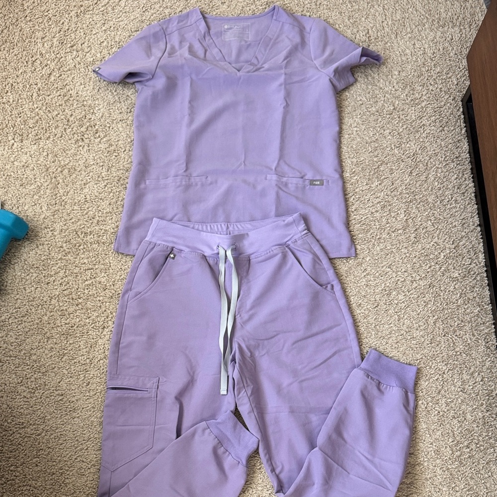Purple Scrub Set